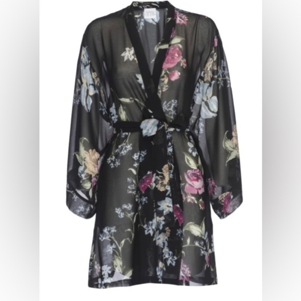 Helena Quinn Sheer Floral Kimono